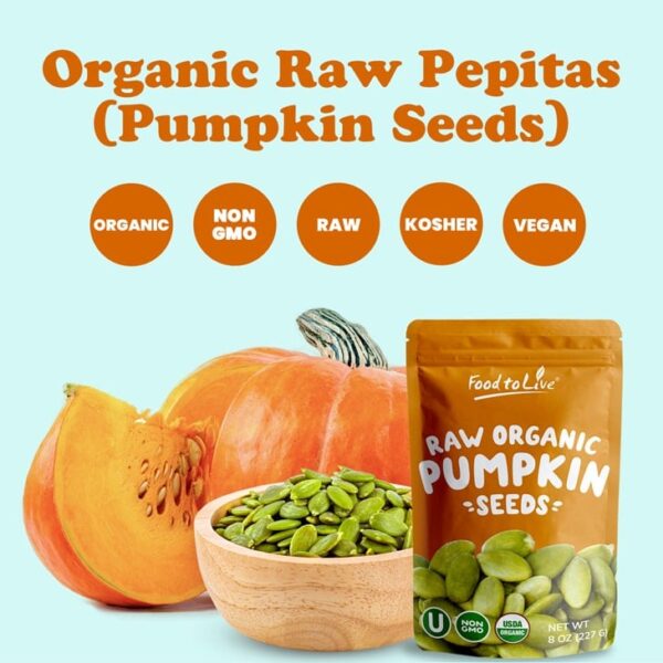 Organic Raw Pepitas (Pumpkin Seeds) - Image 2