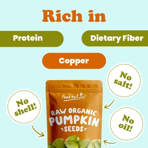 Organic Raw Pepitas (Pumpkin Seeds) - Image 3